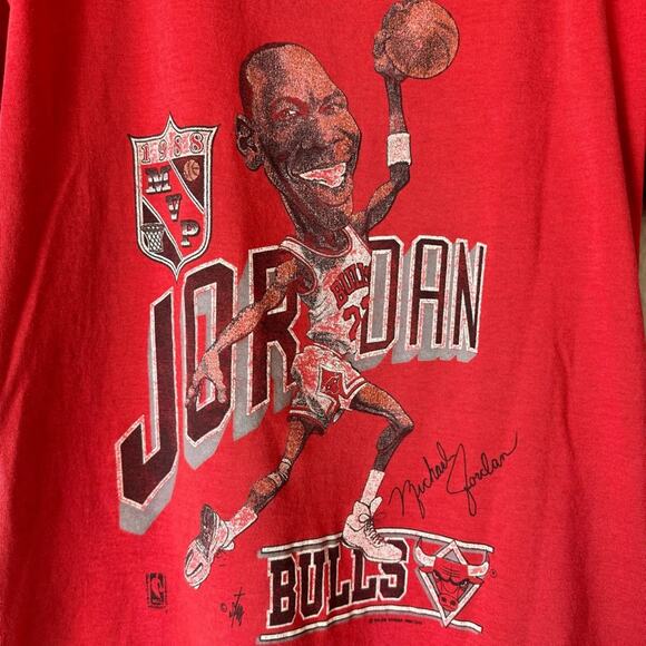 Vintage Michael Jordan Bulls Screen Stars Single Stitch T Shirt Size Small - Picture 3 of 6
